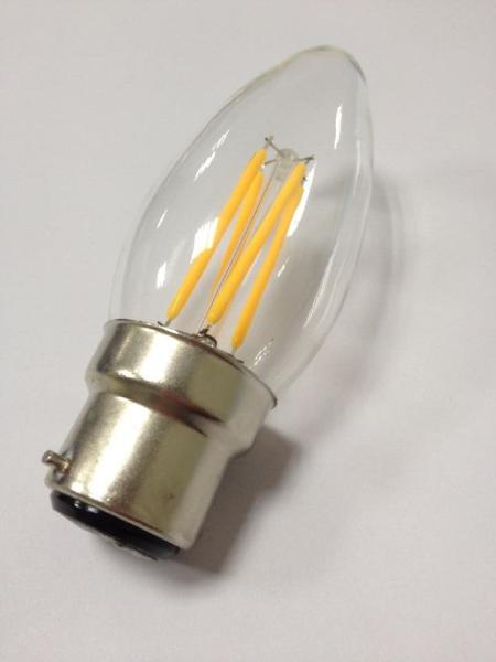 filament LED type LED candle bulb C35 360 degree warm white B22 base for UK market