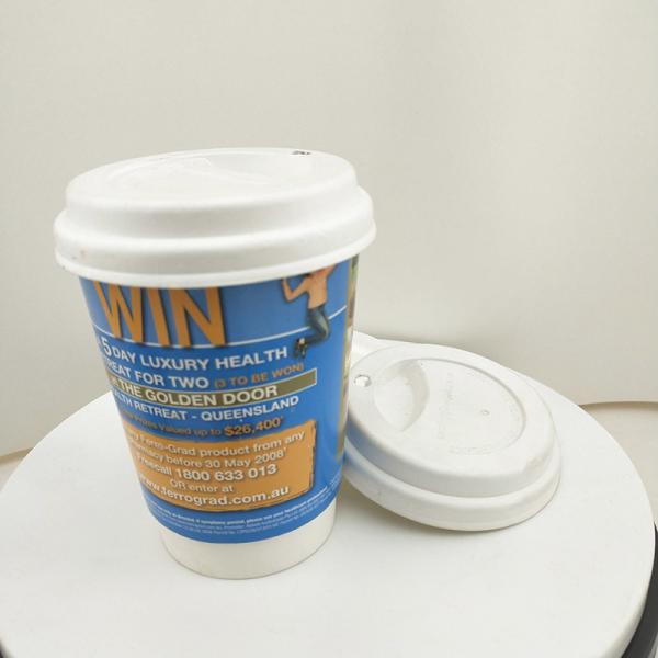 Экологически чистый двойной настенный бумажный стакан 10 унций одноразовая изоляция для горячего напитка