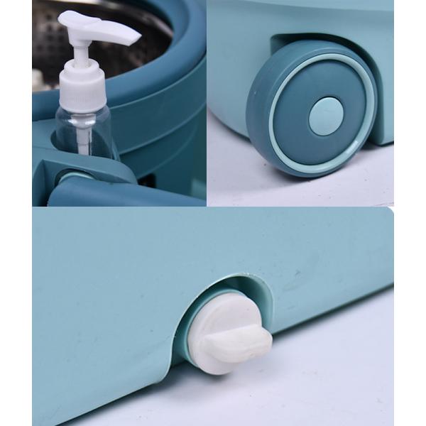 Stainless Steel Wringer 360 Spin Easy Clean Cyclone Floor Cleaning Mop and Bucket Set