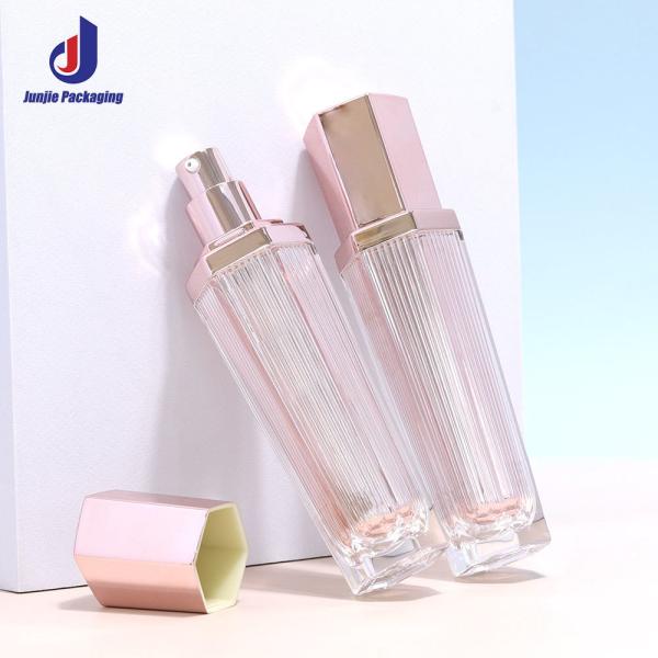 Bouteilles en plastique acrylique emballage cosmétique contenant 40 ml Impression UV pour emballage