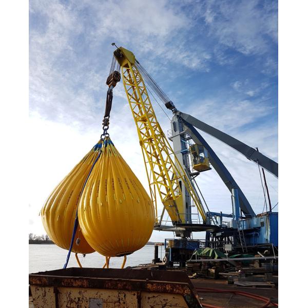 Test de charge de grue lourde Sacs d'eau de capacité 1T - 150T Forme de parachute