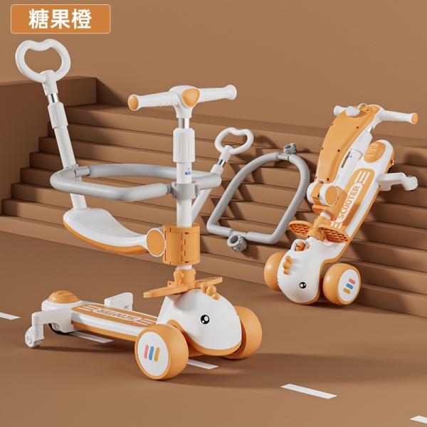 3 Wheel Kids Ride-On Cars Toy with Adjustable Height Foldable Kids' Kick Scooters