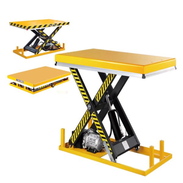 Fixed Hydraulic Electric Scissor Lift 2000kg Loading Stationary Work Lift Table