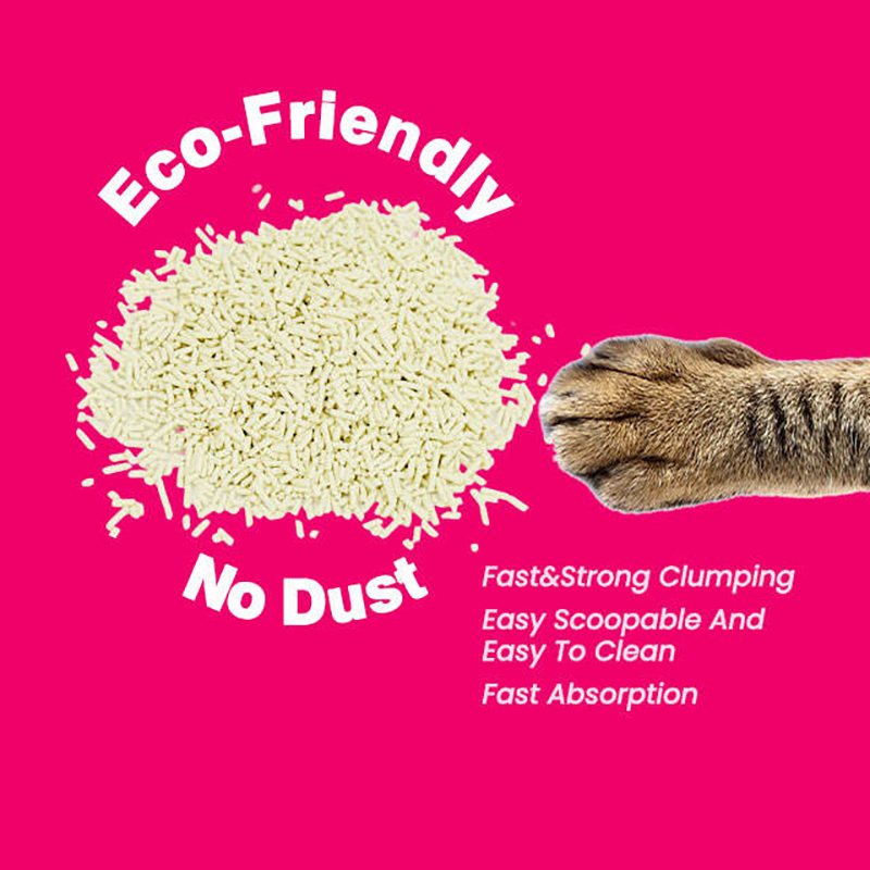 Customizable Pet Supplies Natural Flushable Tofu Cat Litter with Rapid Clumping Superior Odor Control Performance
