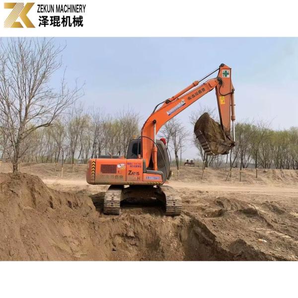 Japão Original 12ton Hitachi 120 Excavator de borracha pista com Isuzu alternador 120 Amp
