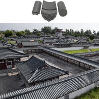 Chapa de telhado de argila cinza chinesa resistente a intempéries durável para telhados tradicionais Design de telhado moderno