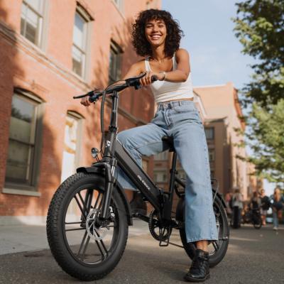 F00B 20''*4.0 630W Electric Bike Power Supply 36v Foldable Fat Tire Bike Rear Hub Brushless Disc Lithium Battery Step-Thru Model