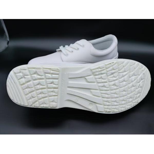 White Leather Nursing Shoes Durable Polyurethane Sole Shoes For Men And Women