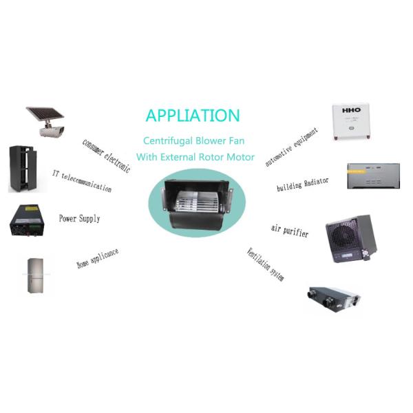 Aluminum Blade 65W Forward Curved Centrifugal Blower Fan