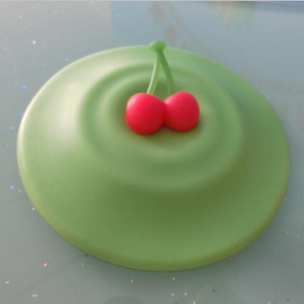 Custom Cartoon Animal Handle Silicone Mug Cup Cover / Silicone Cup Lid For Company Advertising Gift