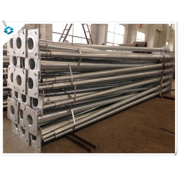 7.6M Conical Tapered Hot dip Galvanized Street Lamp Steel Pole
