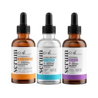 Sérum organique transparent de visage de 30ml/bouteille avec la vitamine C de rétinol