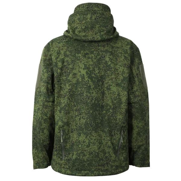 Military Camo Uniform Army Dress Clothes Full Soft Shell Jacket Men Velvet Thickened