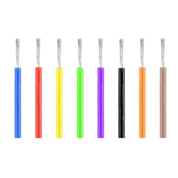 Aparelho eletrodoméstico isolado de borracha flexível do fio do silicone 14AWG do UL 3134 que leve o vermelho branco preto do calefator