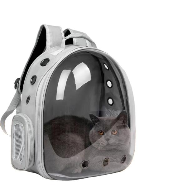 Portable Space Capsule Pet Carrier Back Pack Breathable Clear Bubble Cat Backpack