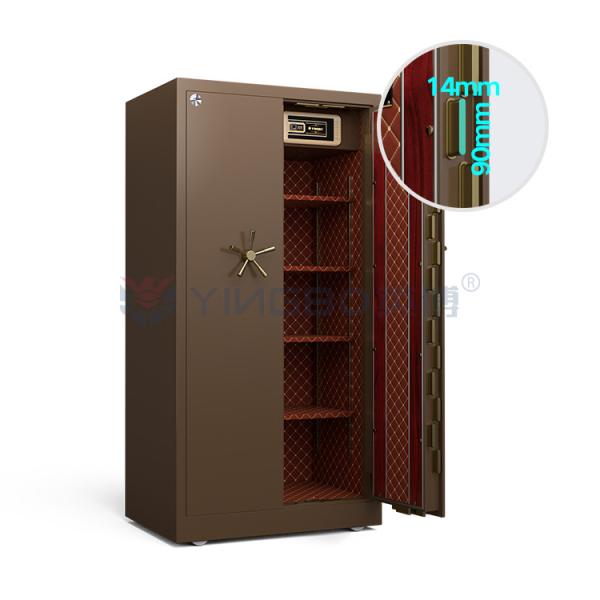 Double Alarm Solid Movable Steel Safe Cabinet Door H1800mm For Security