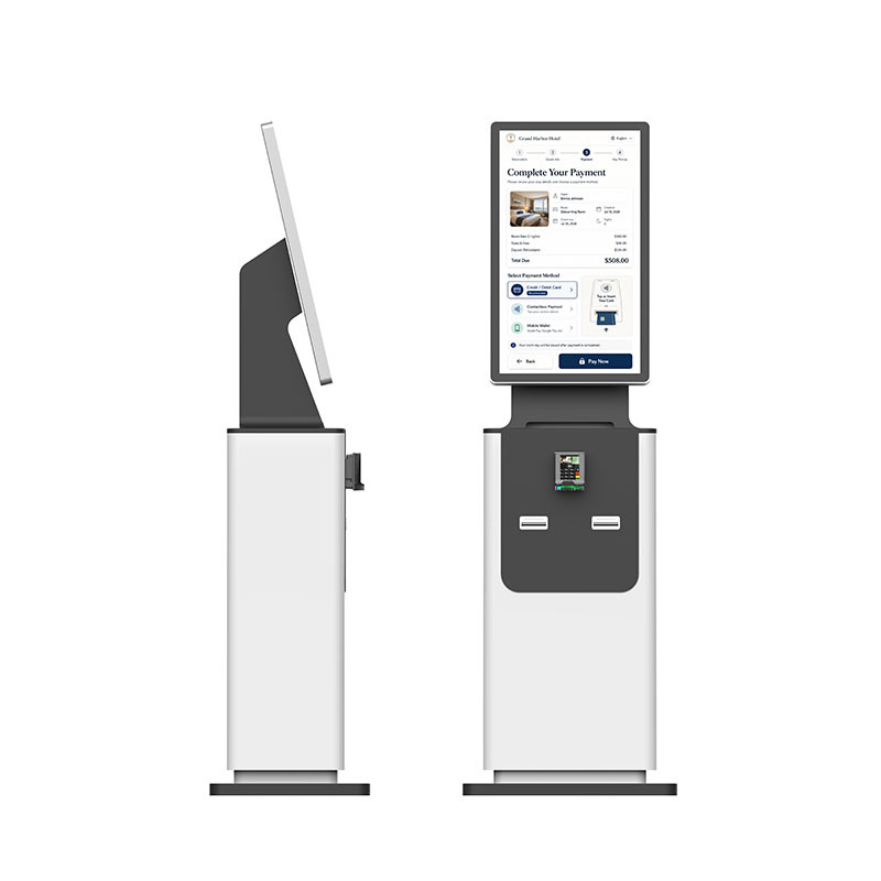 24/7 Self Service Bill Payment Kiosk with Receipt Printing QR Reader Cash Accepted