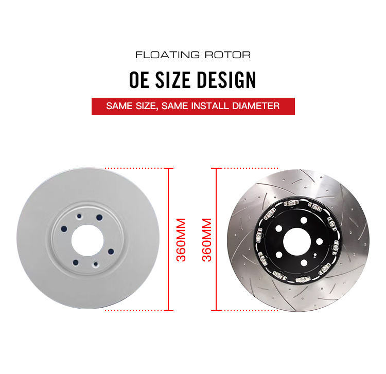 High Performance Speed OEM Custom Cheaper Coating Geomet Brake Disc 670037769 Auto Front Brake Disc Rotor for Maserati Levante S GTS 3.0T 3.8T 2017-2024 Premium Oe Replacement