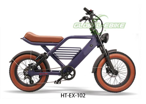48V15Ah Fat Tire Electric Mountain Bike , Adult 60 Lbs Fat Tire Ebikes 20Mph