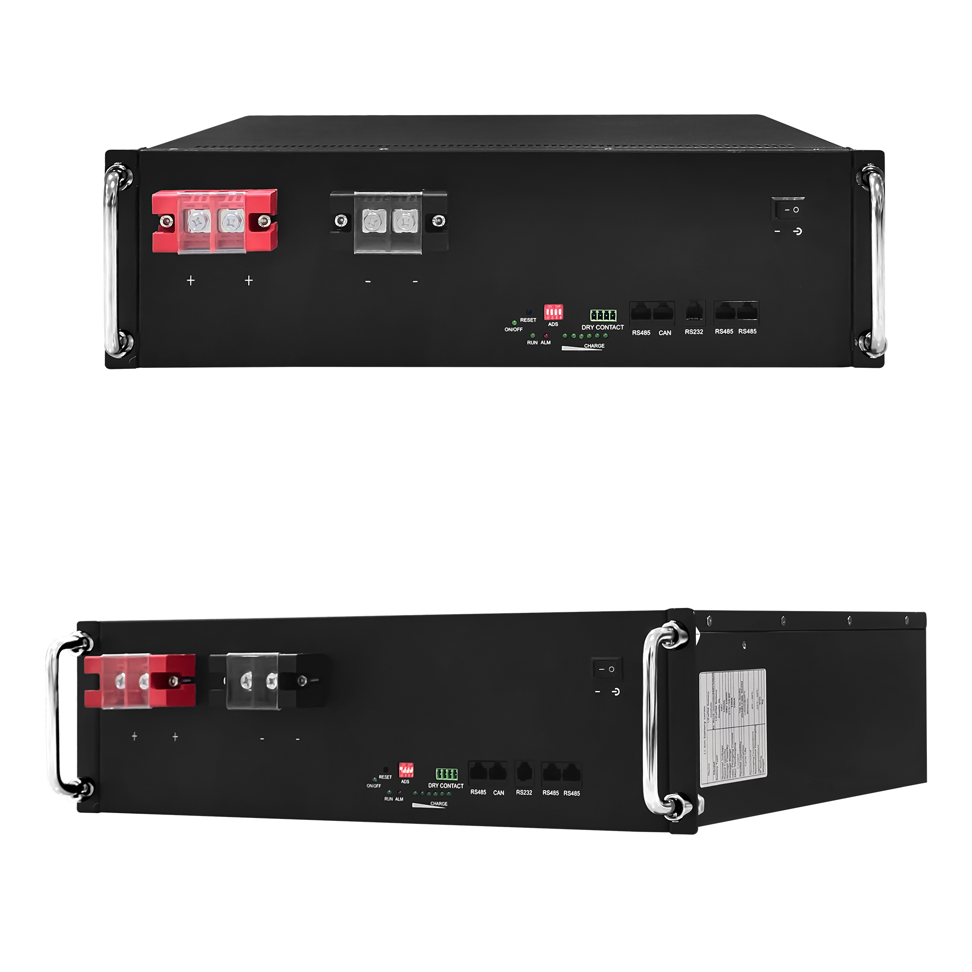 48V 100Ah Server Rack Battery – LiFePO4 Energy Storage, Smart BMS, 16-Parallel for Residential & Commercial Solar System