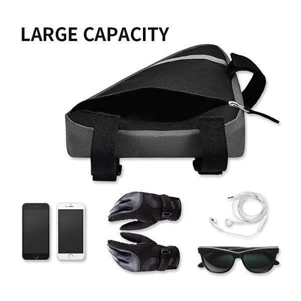 Road 	Bike Phone Bag Handlebar Holder Saddle Pouch Bag Moveable Strap 18x4.5x19CM