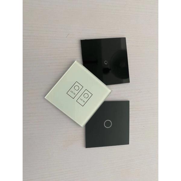 La taille faite sur commande de garantie de qualité de longévité a imprimé le verre pour des panneaux de commande de panneaux de commutateur avec 3M Back Tape