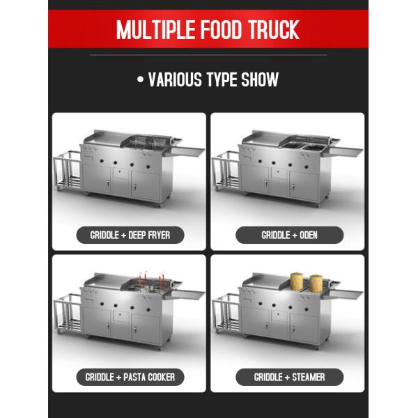 Stainless Steel Mobile Food Truck Commercial Catering Food Van