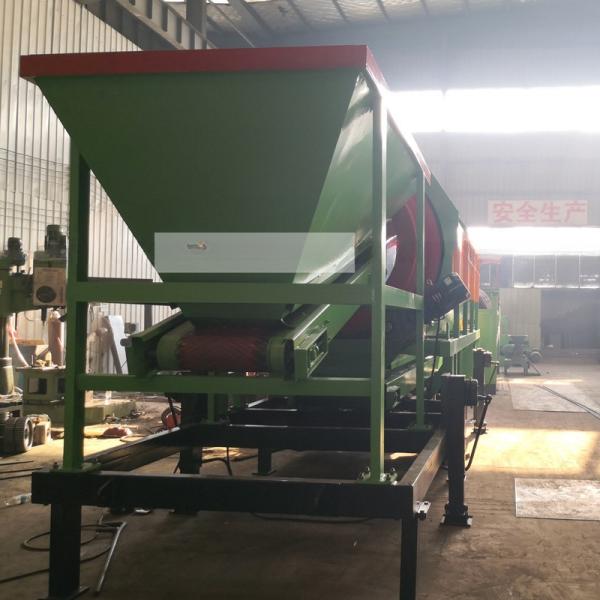 Topsoil and Compost Screening Made Easy with Mobile Trommel Screen Steel Plate Punch Hole