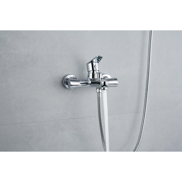 Wall Mounted Brass Chrome Bathroom Bathtub Hand Shower Faucet Set for Bathroom Wash