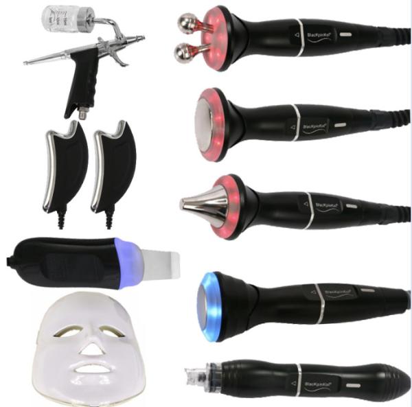 9 In 1 Hidro Dermabrasion Facial Beauty Machine Water Peeling Device Blue Color