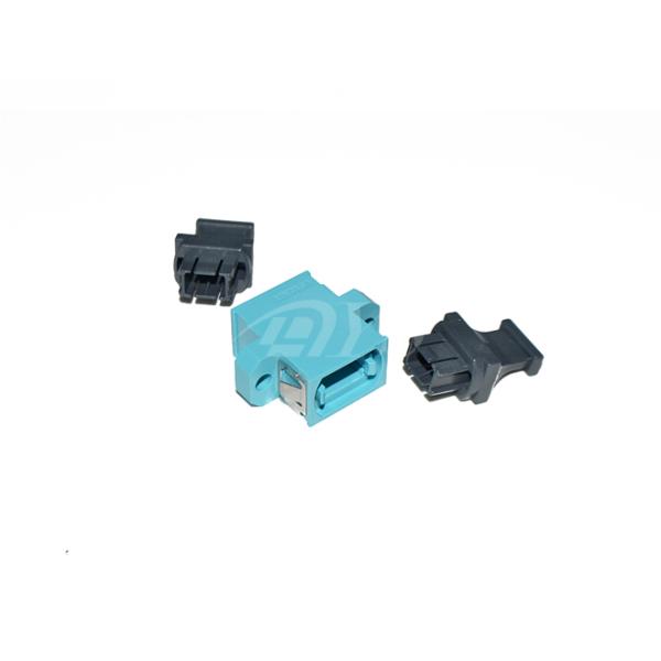 MTP Adapter  KeyUp-KeyDown Fiber Optic Adapter Aqua  with flange High Size Precision