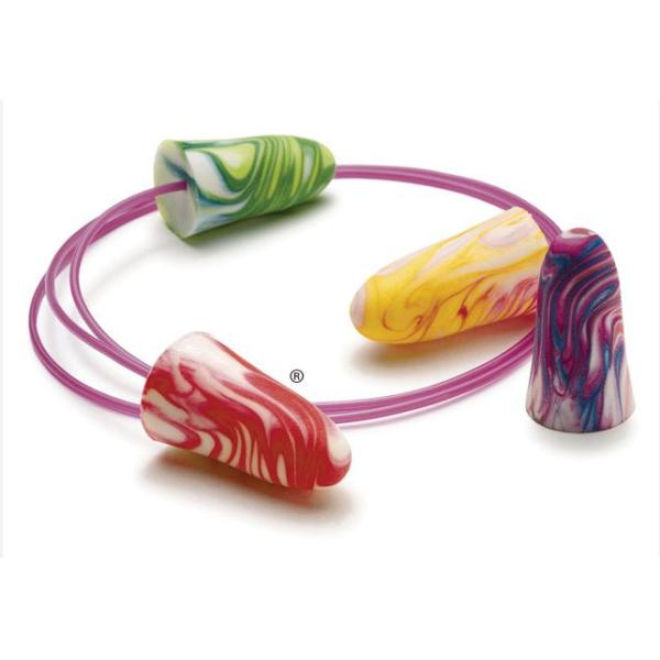 Slow Rebounded PU Foam Ear Plugs with 60 cm Cord for Hearing Protection and