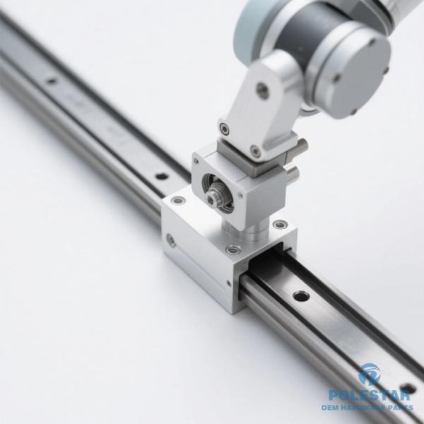 Mecanizado CNC Aluminio 7075 Brazos robóticos de guía de rieles Grooves en líneas de montaje