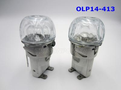 Full Transparent Oven Lamp Holder OLP 14-413 Hemisphere Shape For Electrical