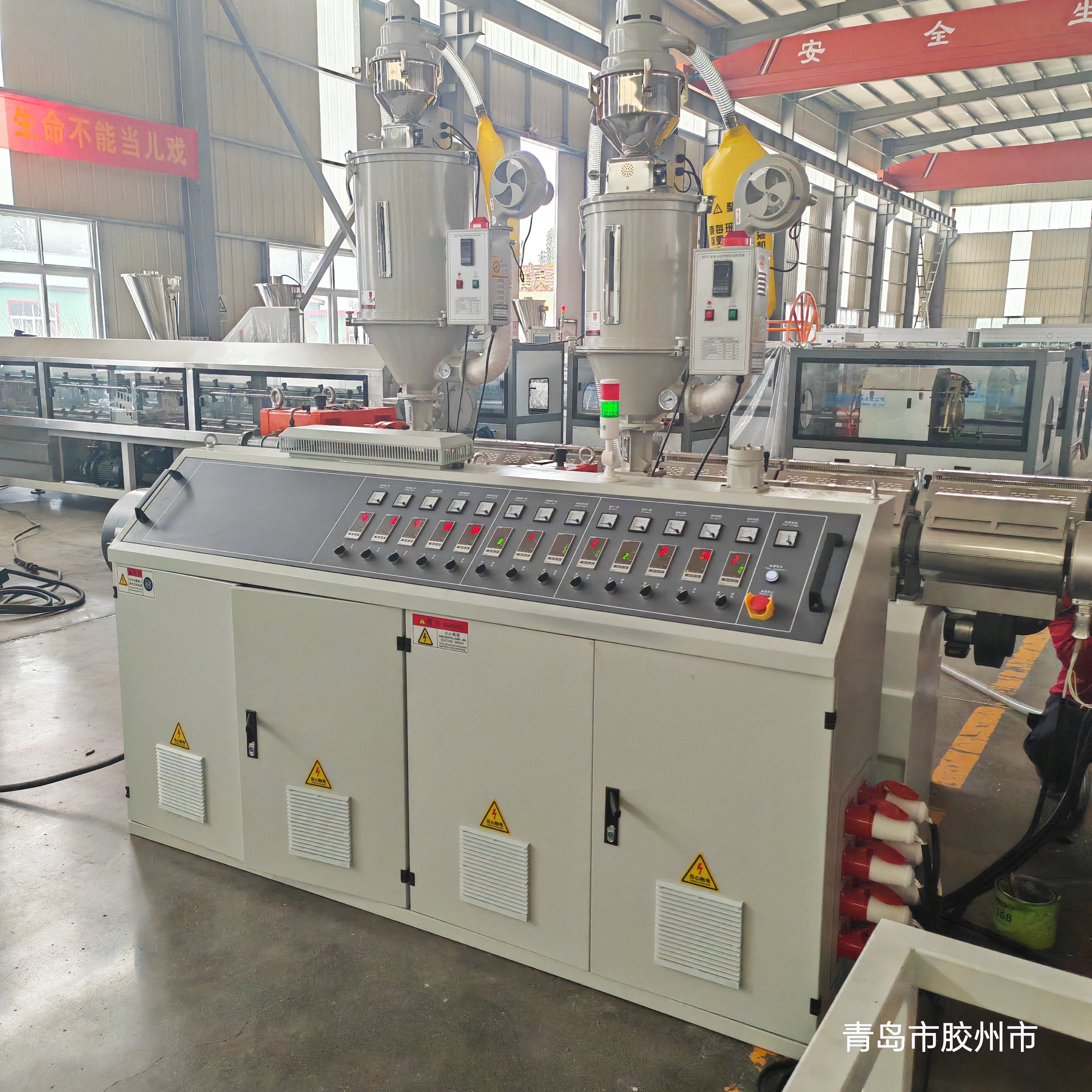 Full Automatic PC Strand Grease Filling and PE Coating Production Line Steel Cable Extruder Machine