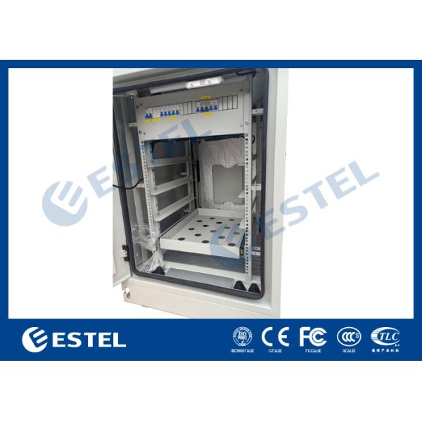 Stainless Steel IP56 Weatherproof Telecom Equipment Racks Outdoor Dual Door
