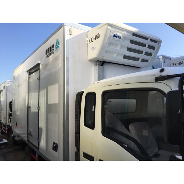 Refrigerated Box Truck With Frp Insulation Panels , Refrigerated Truck Loads