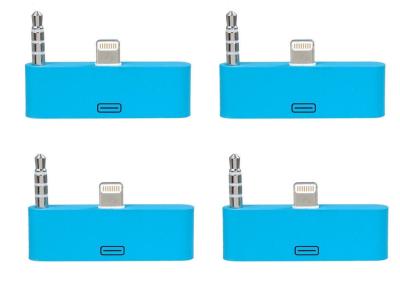 colorful 30pin to 8 Pin AUDIO ADAPTERS converter for iPhone 5 5s 5c Itouch Nano 7 Blue