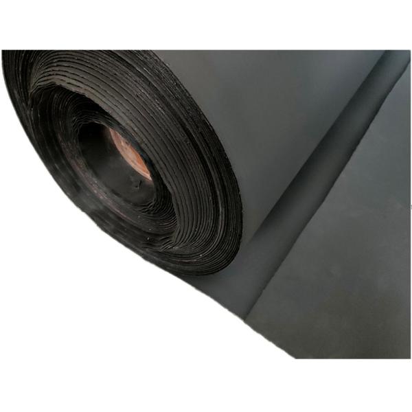 0.6-2.5Mm Black Matt Hypalon Rubber Sheet Fabric