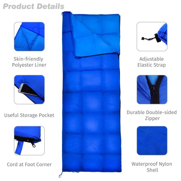 Quick Drying 100 Nylon 1.8lbs Lightweight Sleeping Bag