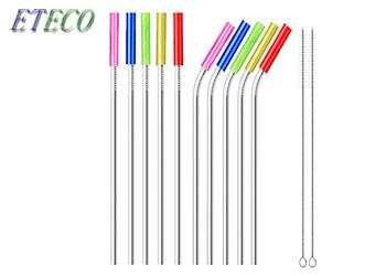 10.5 Long Cocktail Straws With Handy Cleaning Brush Easy Care Long Use Time