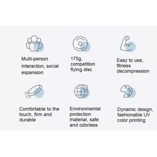 Custom Ultimate Flying Disc Football Sport Ultimate Frisbee 175g Discs