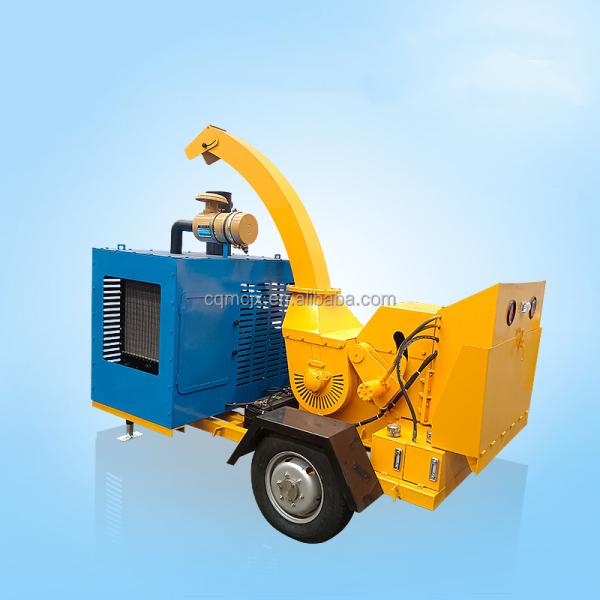 Customizable 102/110hp Turbo Diesel Engine Wood Shredder for Agricultural and Forestry
