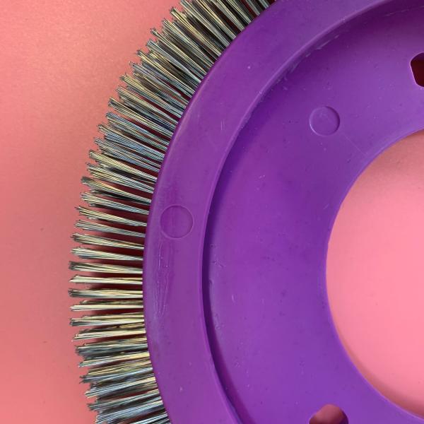 Stenter Machine Parts Lk Stenter Brush Purple Plastic Body Stainless Steel Material Hair 3 installation holes