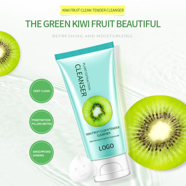 Orange / Kiwi Natural Face Cleanser , Organic Face Wash With Exotic Fruit Components