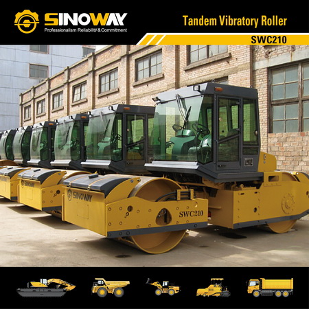 Hydraulic Building Construction Equipments Manual Transmission Double Drum Vibratory Roller