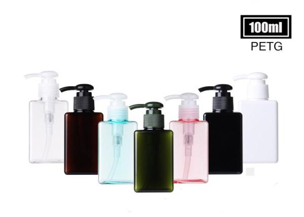 Lotion Cosmetic PETG Bottle Ribbed Surface Non Spill For Shampoo / Shower Gel