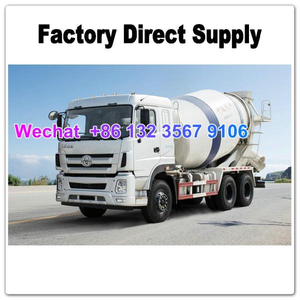LHD & RHD 6x4 Tri-Ring 375HP 8--12CBM concrete cement mixer truck for Ghana