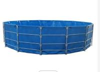 Resistente a los rayos UV 10000L redondo plegado PVC lonas acuario acuario de pescado acuario de plástico acuario de pescado