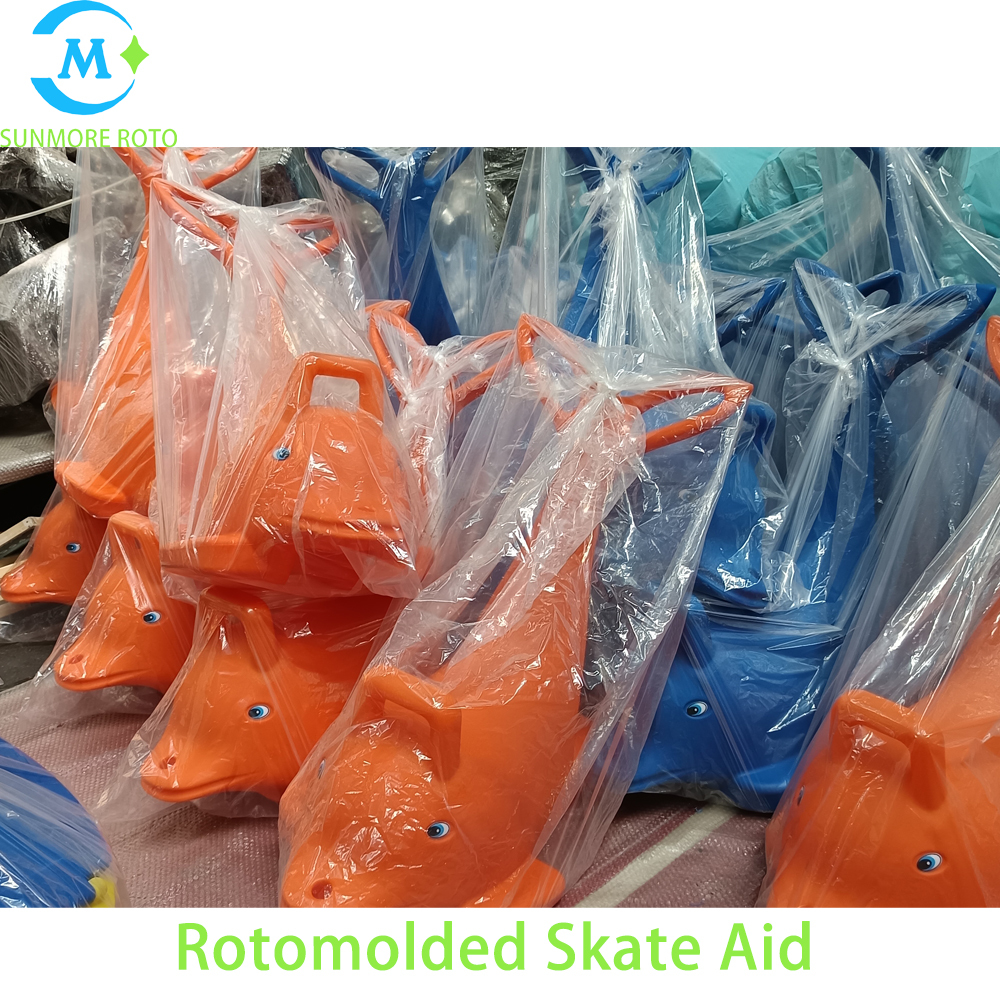 SUNMORE ROTO Rotomolded Dolphin Shape Skate Aid, Kids Anti-slip Ice Skating Trainer Plastic Skate Helper For Ice Rink